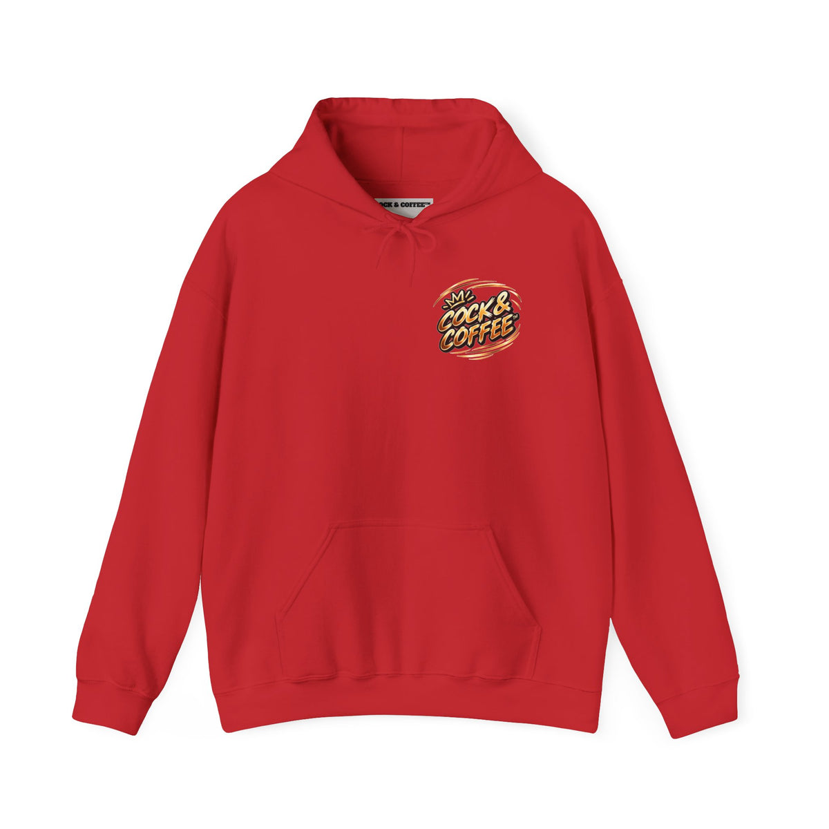 Hoodie - Retro 'Cock & Coffee' Chest Logo Sweatshirt