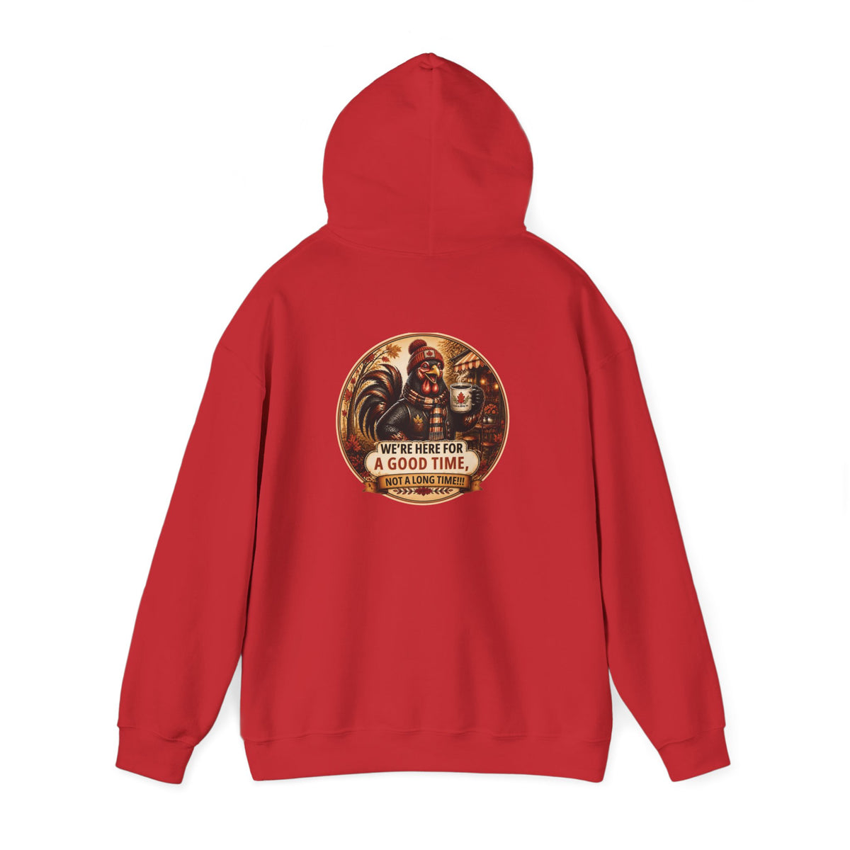 Retro Carnival Hoodie – “We’re Here for a Good Time” Vintage Fair Graphic