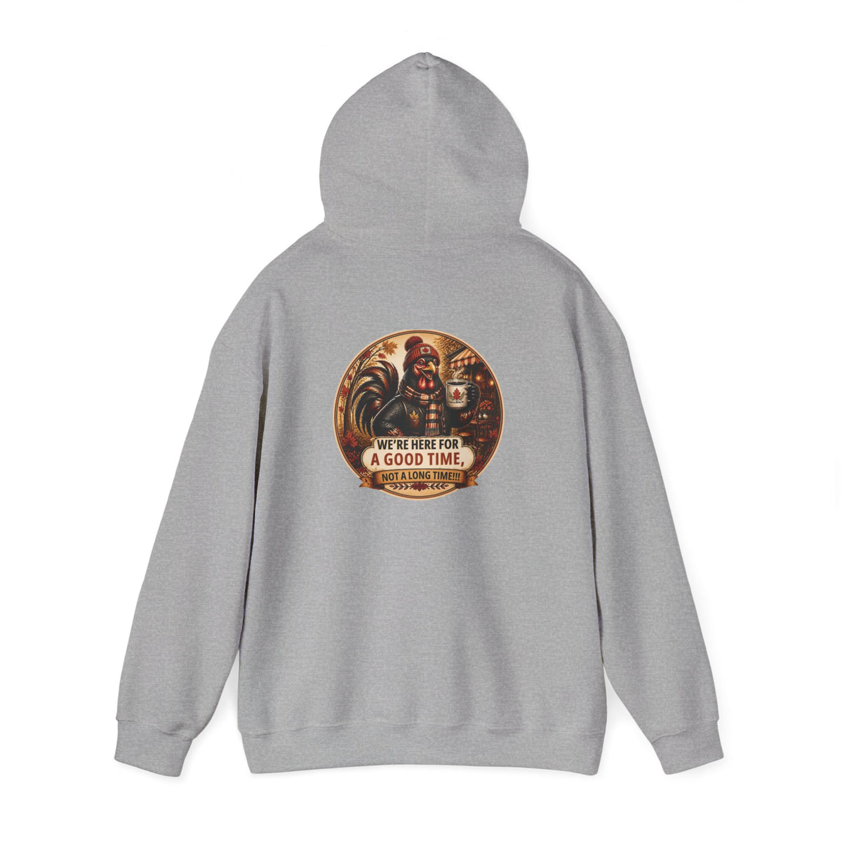 Retro Carnival Hoodie – “We’re Here for a Good Time” Vintage Fair Graphic