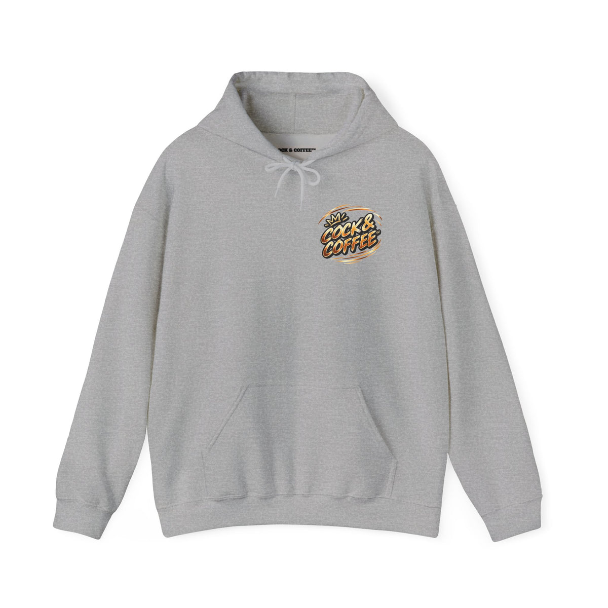 Hoodie - Retro 'Cock & Coffee' Chest Logo Sweatshirt