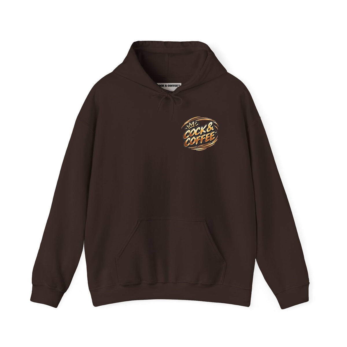Hoodie - Retro 'Cock & Coffee' Chest Logo Sweatshirt