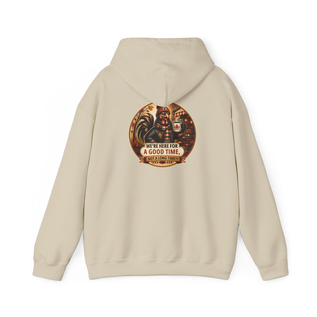 Retro Carnival Hoodie – “We’re Here for a Good Time” Vintage Fair Graphic