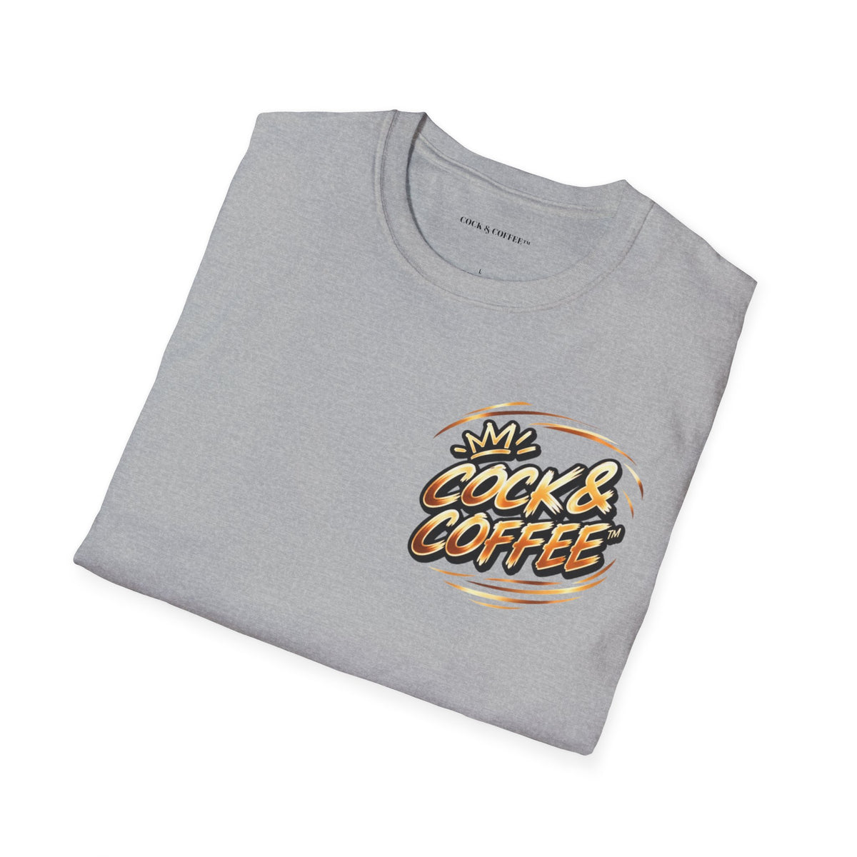 Cock & Coffee Graphic T-Shirt — Retro Coffee Lover Tee