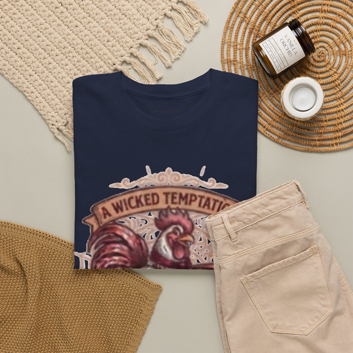 Rooster Coffee Tee — "A Wicked Temptation in Every Drip"