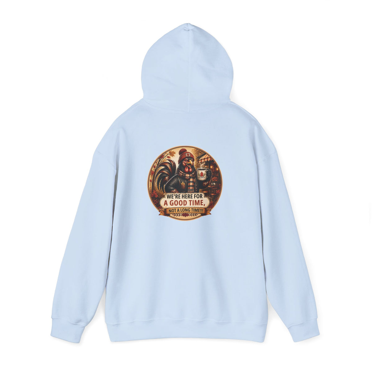 Retro Carnival Hoodie – “We’re Here for a Good Time” Vintage Fair Graphic