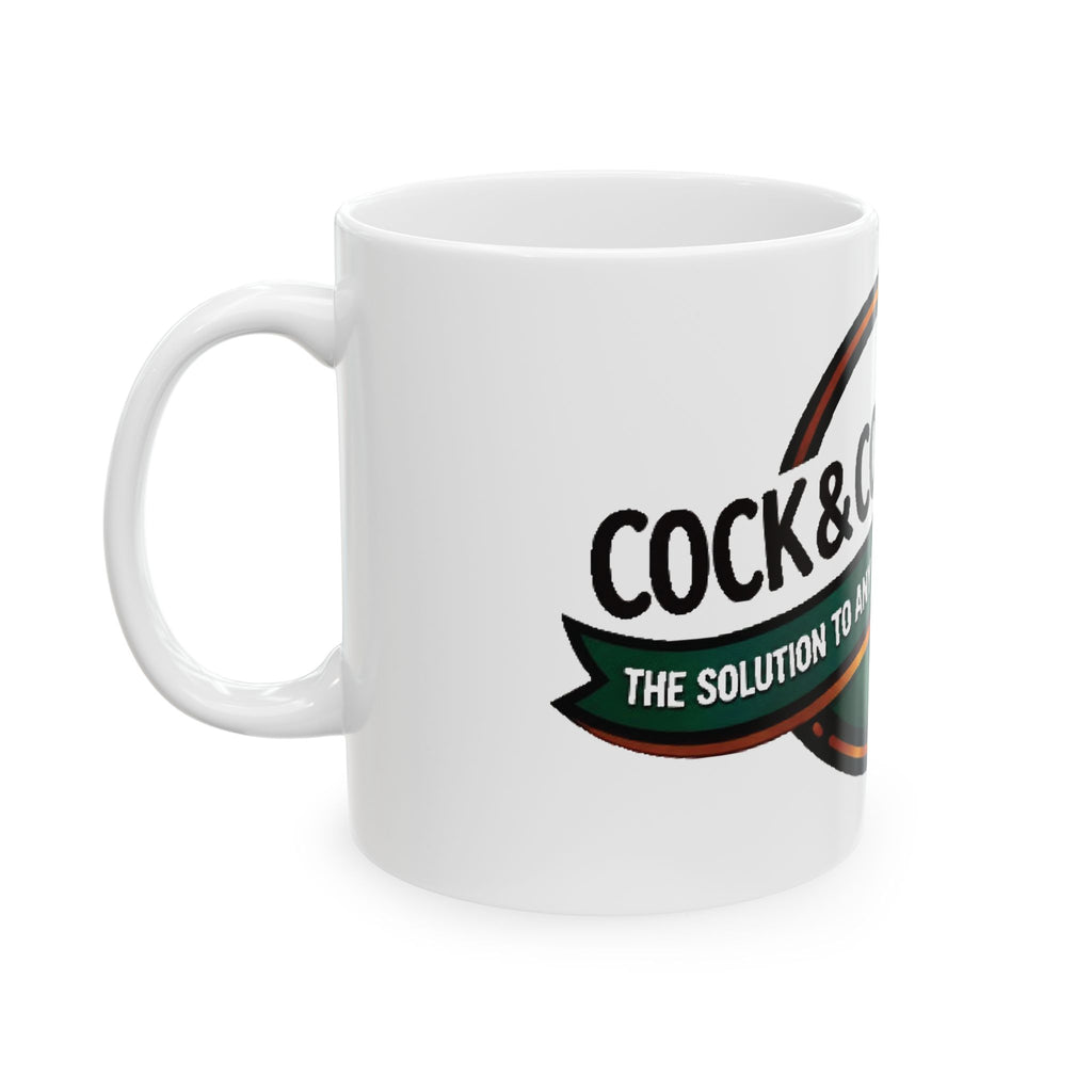 Work & Coffee Rooster Ceramic Mug