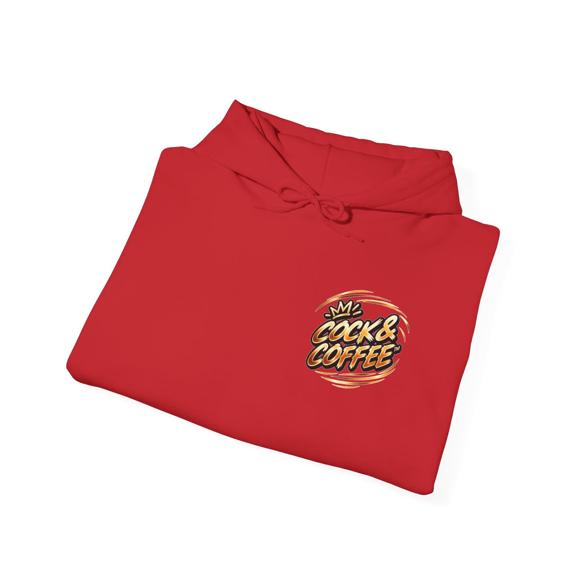 Hoodie - Retro 'Cock & Coffee' Chest Logo Sweatshirt