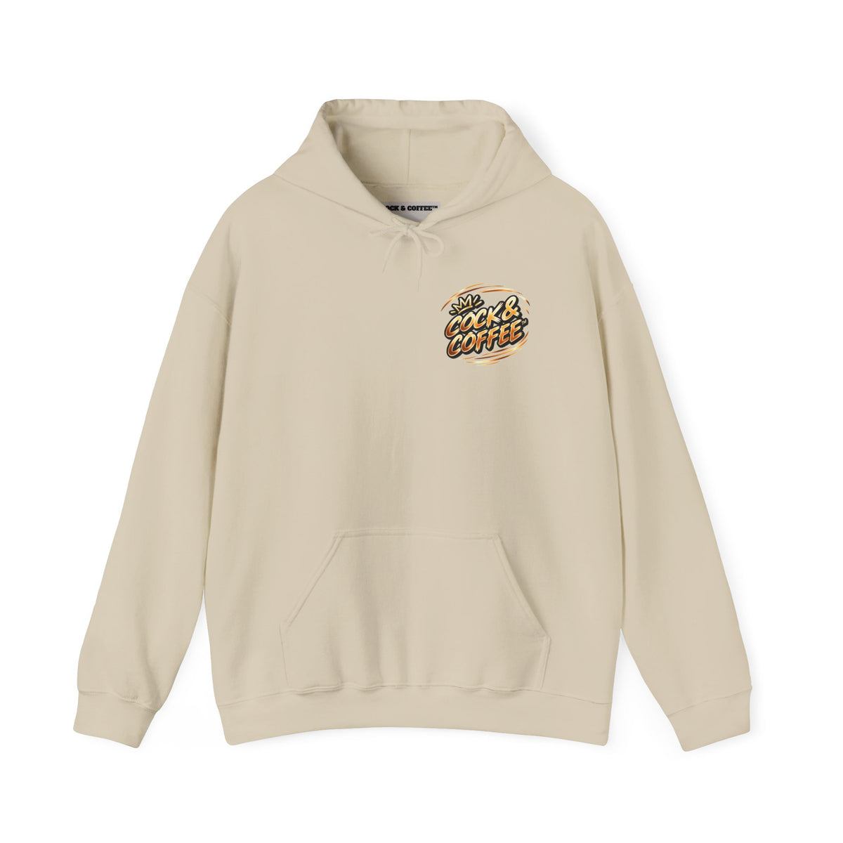 Hoodie - Retro 'Cock & Coffee' Chest Logo Sweatshirt