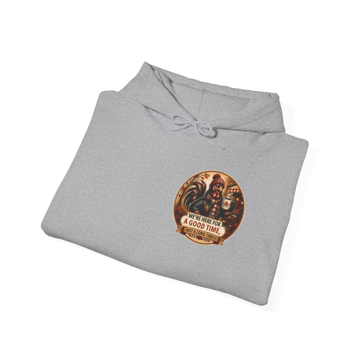 Retro Carnival Hoodie – “We’re Here for a Good Time” Vintage Fair Graphic
